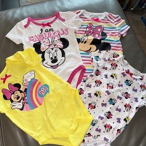 Set of Disney onesie bodysuits